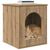 Vidaxl kattenhuis ambachtelijk eiken 53 x 52 x 62 cm bewerkt hout