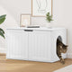 Casa para gatos vidaxl blanca 85 x 55 x 50,5 cm madera contrachapada