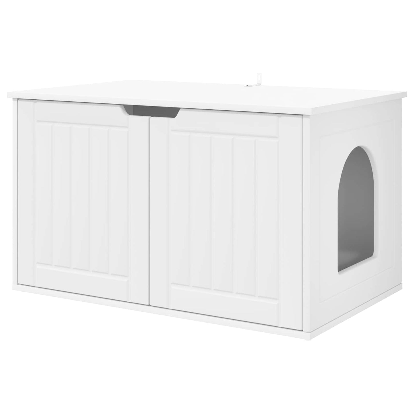 Casa para gatos vidaxl blanca 85 x 55 x 50,5 cm madera contrachapada