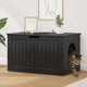 Casa para gatos vidaxxl negra 85 x 55 x 50,5 cm madera procesada