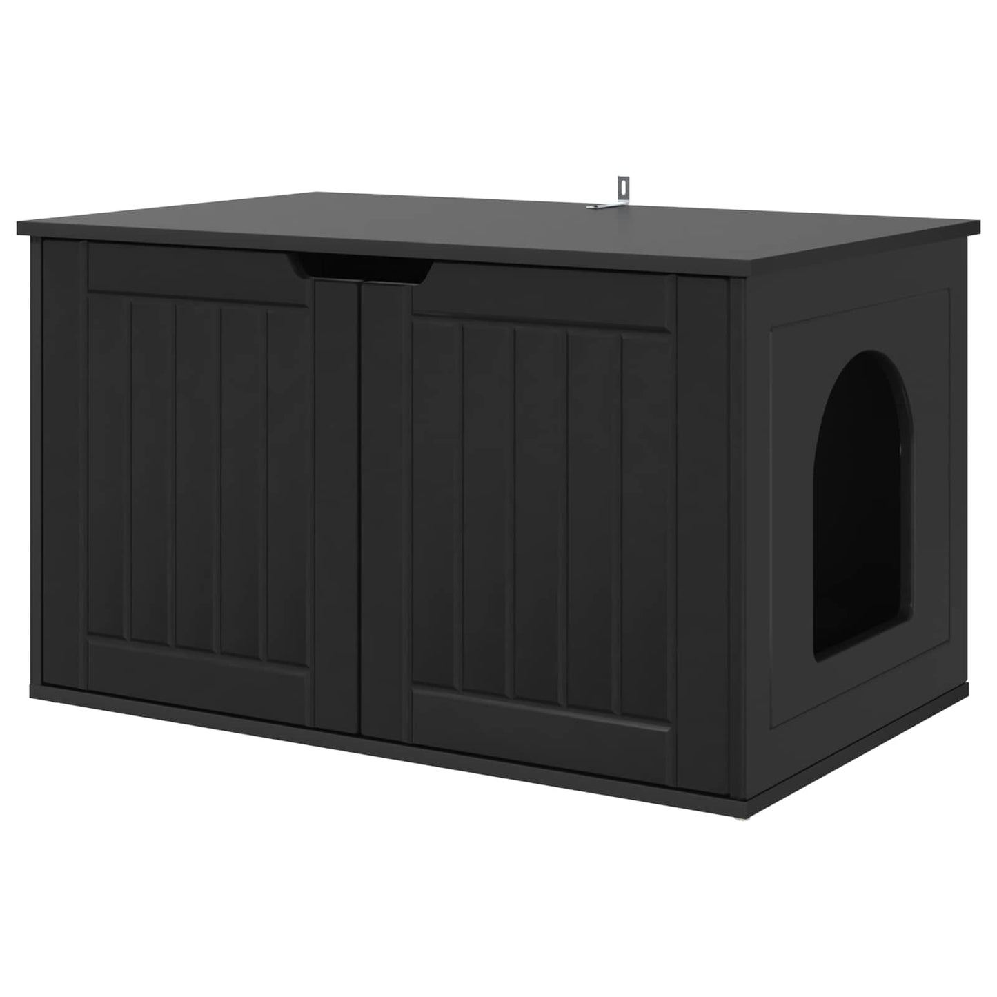 Casa para gatos vidaxxl negra 85 x 55 x 50,5 cm madera procesada