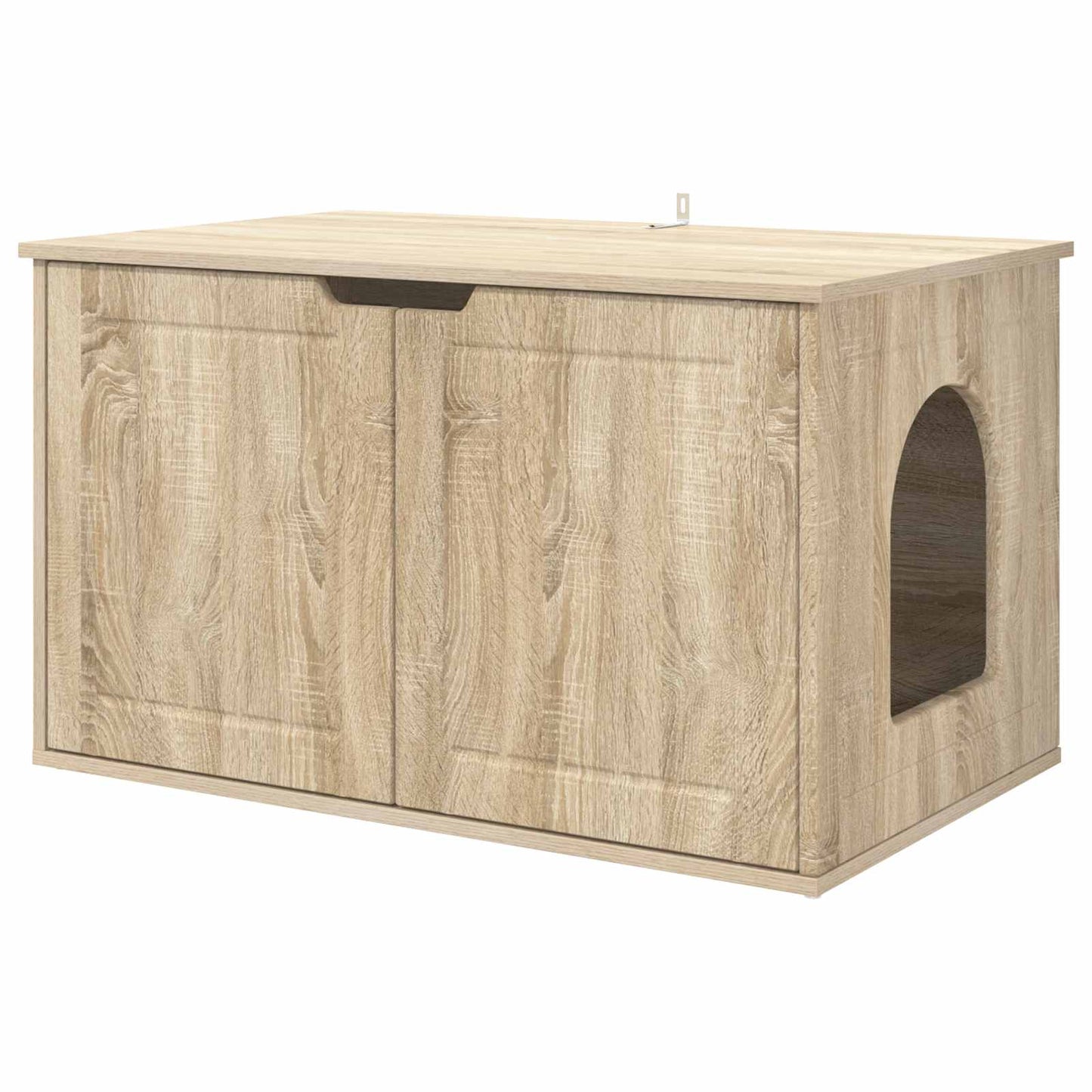 Casa para gatos vidaxl sonoma 85 x 55 x 50,5 cm madera artesanal