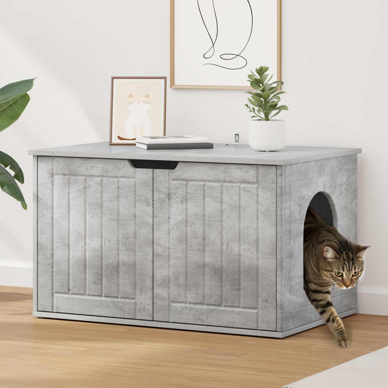 Casa para gatos Vidaxx hormigón 85 x 55 x 50,5 cm madera procesada
