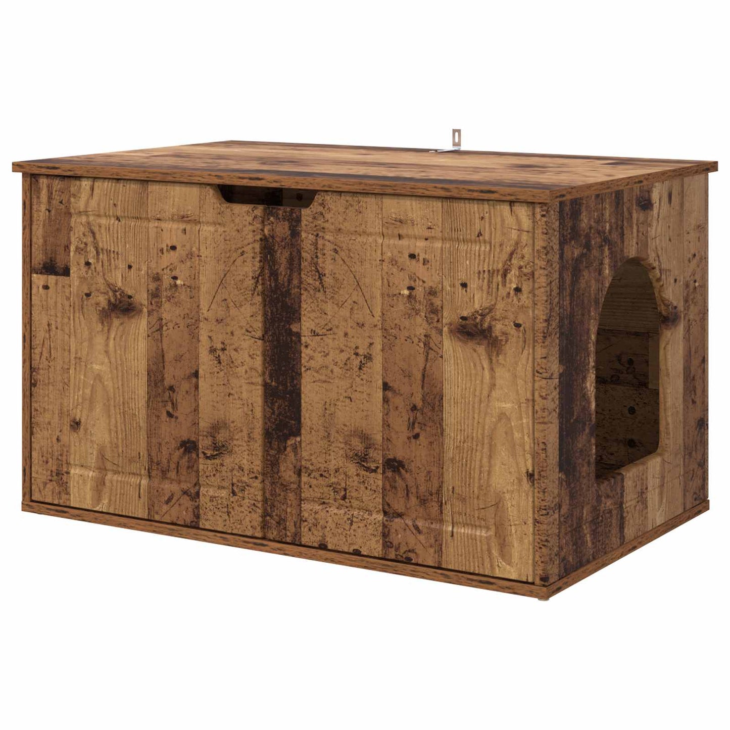 Casa para gatos vidaxxl madera vieja 85 x 55 x 50,5 cm madera procesada