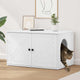 Casa para gatos vidaxl blanca 85 x 55 x 50,5 cm madera contrachapada
