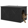 Casa para gatos vidaxxl negra 85 x 55 x 50,5 cm madera procesada