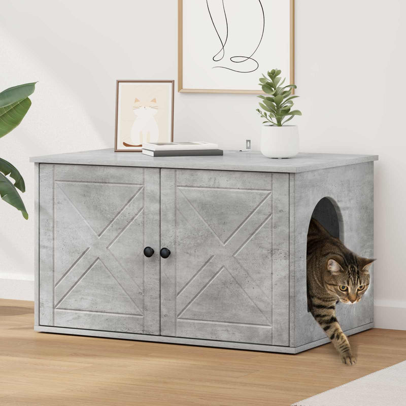 Casa para gatos Vidaxx hormigón 85 x 55 x 50 cm madera procesada