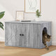 Casa para gatos vidaxl gris sonoma 85 x 55 x 50 cm madera artesanal