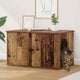 Casa para gatos vidaxxl madera vieja 85 x 55 x 50 cm madera procesada