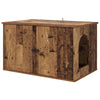 Vidaxl kattenhuis oudhout 85 x 55 x 50 cm bewerkt hout