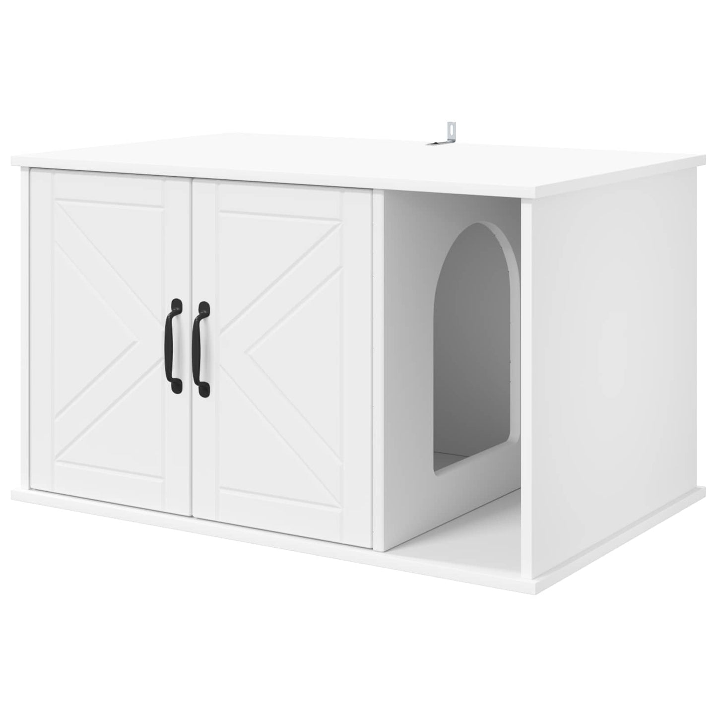 Casa para gatos vidaxx blanca 85 x 55 x 50 cm acabado madera