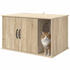 Vidaxl kattenhuis sonoma 85 x 55 x 50 cm bewerkt hout