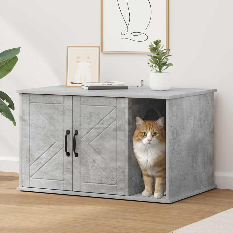 Casa para gatos Vidaxx hormigón 85 x 55 x 50 cm madera procesada