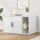 Casa para gatos vidaxxl blanco brillo 85 x 55 x 50 cm acabado madera