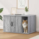 Casa para gatos vidaxl gris sonoma 85 x 55 x 50 cm madera artesanal