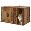 Casa para gatos vidaxxl madera vieja 85 x 55 x 50 cm madera procesada