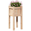 Vidaxx macetero de jardín natural 31 x 31 x 70 cm madera maciza de pino