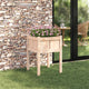 Vidaxx macetero de jardín natural 50 x 50 x 70 cm madera maciza de pino