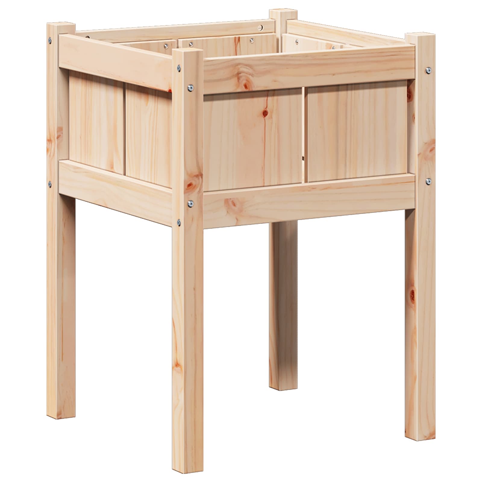 Vidaxx macetero de jardín natural 50 x 50 x 70 cm madera maciza de pino