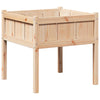 Vidaxx macetero de jardín natural 70 x 70 x 70 cm madera maciza de pino