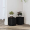 Supporto per piante Vidaxxl 2 pezzi rovere nero 15 x 15 x 20 cm in legno composito