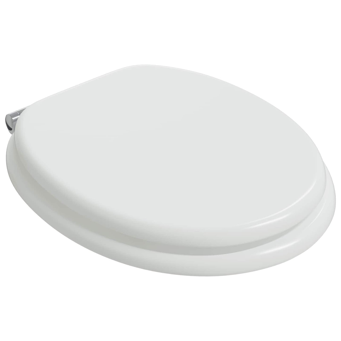 Vidaxx asiento de inodoro con cierre suave 2 piezas tablero MDF blanco 44 x 38 cm