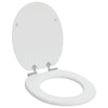 Vidaxl zachte sluit toiletbril 2 pcs wit 44 x 38 cm mdf-plaat