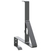 Supporto paraneve VidaXL antracite 29,5 x 3 x 34,5 cm in acciaio