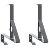 VidaXL supporto paraneve 2 pz antracite 29,5 x 3 x 34,5 cm acciaio