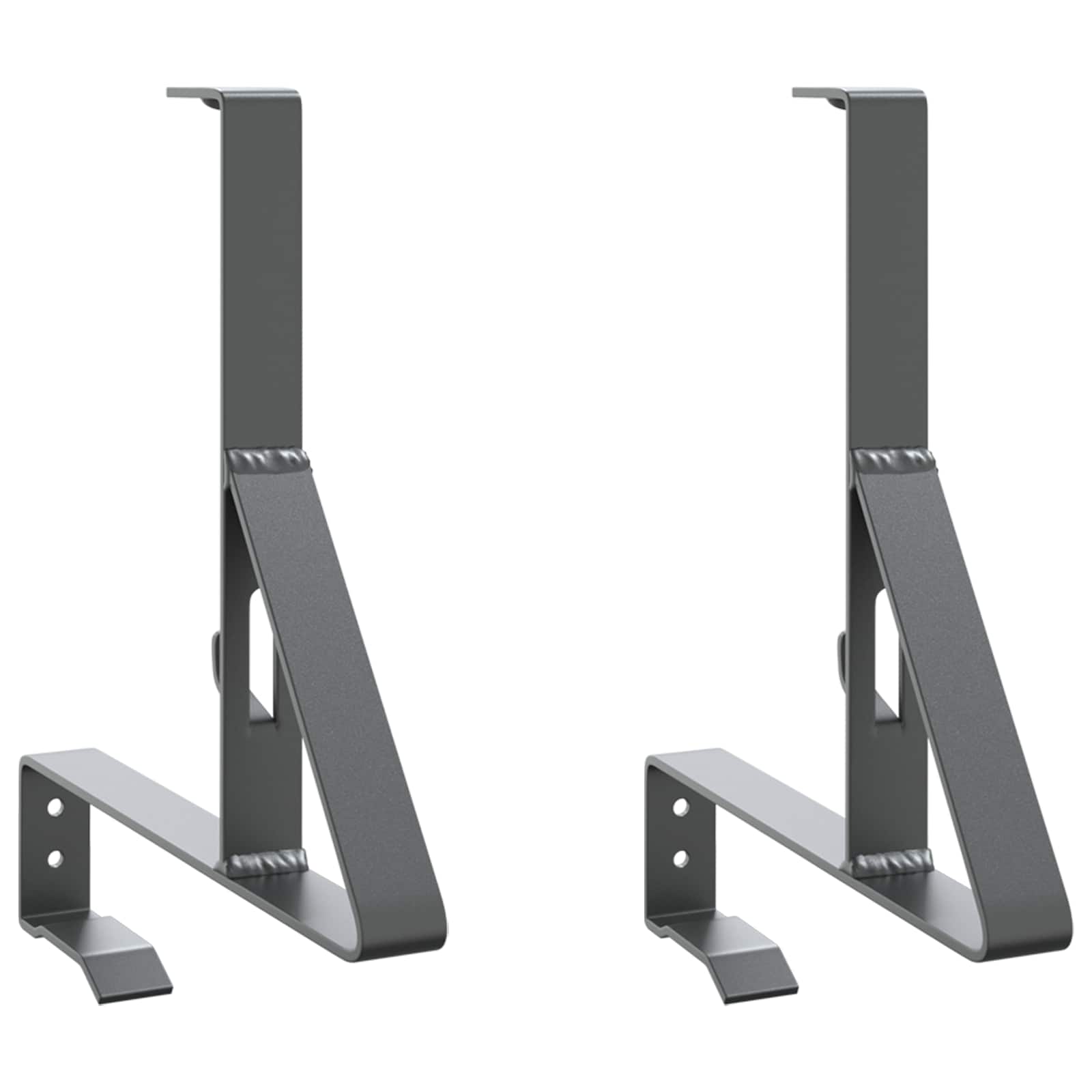 VidaXL supporto paraneve 2 pz antracite 29,5 x 3 x 34,5 cm acciaio