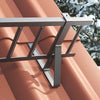Vidaxl sneeuwbeveiligingsteun 6 pcs antraciet 29,5 x 3 x 34,5 cm staal