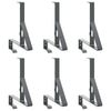 Vidaxl sneeuwbeveiligingsteun 6 pcs antraciet 29,5 x 3 x 34,5 cm staal