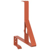 Vidaxl sneeuwbeveiligingsteun 12 pcs rood 29,5 x 3 x 34,5 cm staal