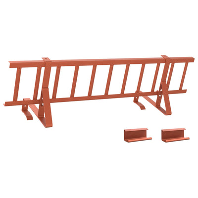 Vidaxx soporte para nieve de techo rojo 800 x 29,5 x 34,5 cm acero