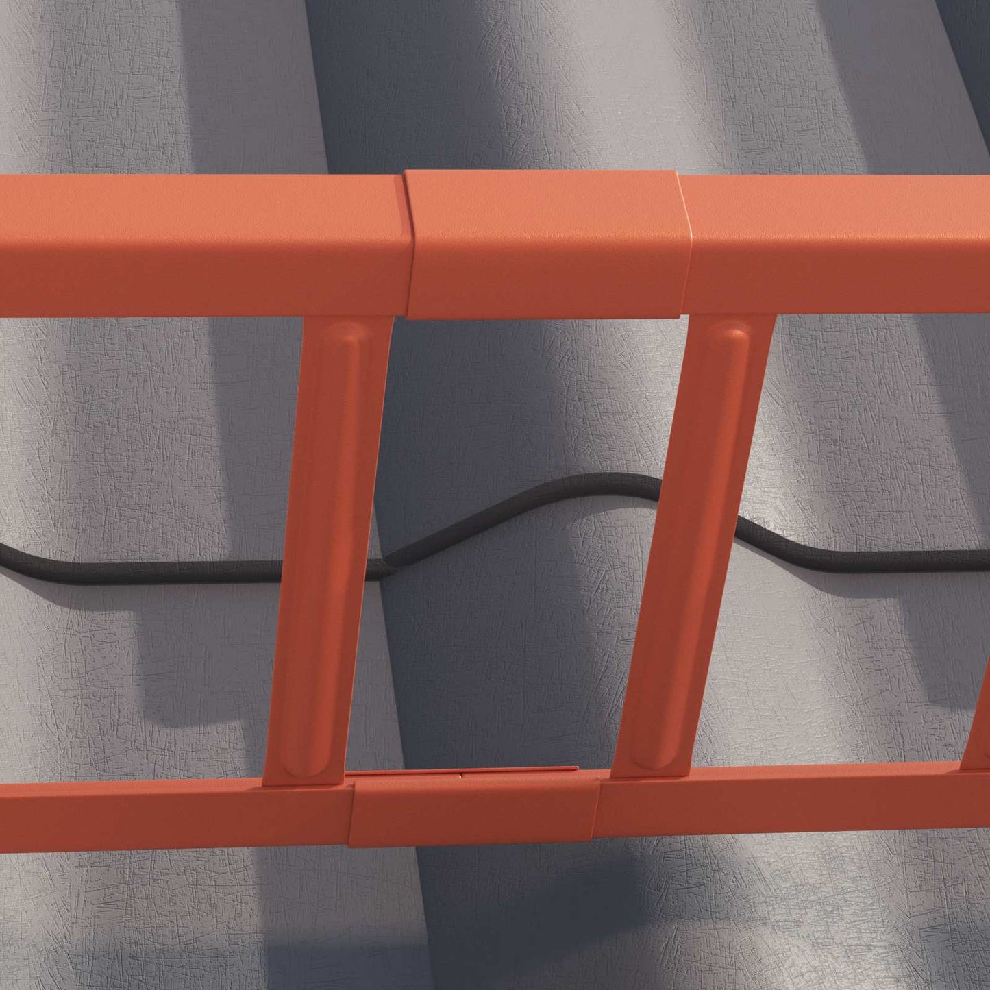 Vidaxx soporte para nieve de techo rojo 100 x 2,5 x 20 cm acero