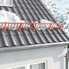 Vidaxl dak sneeuwbeugel rood 100 x 2,5 x 20 cm staal