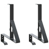 Supporto paraneve VidaXL 2 pezzi nero 29,5 x 3 x 34,5 cm in acciaio