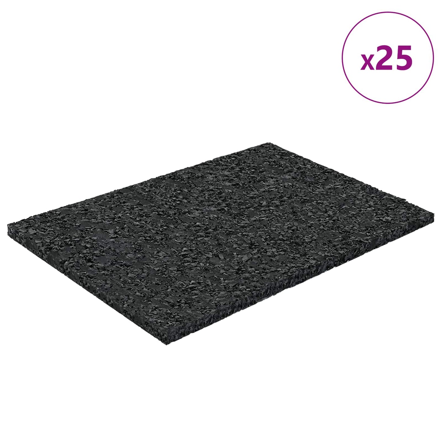 Almohadilla de goma vidaxxl goma negra