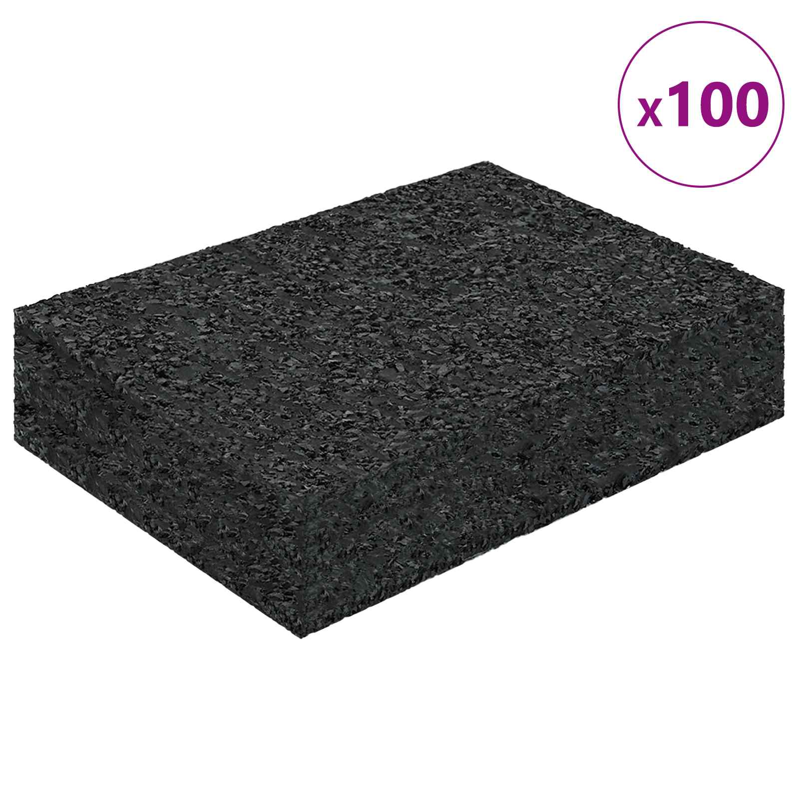 Tampone in gomma Vidaxxl in gomma nera