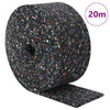 Vidaxl rubberen roller zwart 2000 x 10 x 0,8 cm rubber