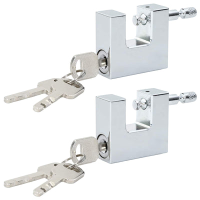 Candado vidaxl plata 4,2 x 1,9 x 4 cm acero