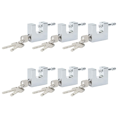 Vidaxl ranura para colgar 6 piezas plata 5 x 1,9 x 4,5 cm tamaño