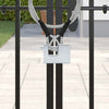 Lucchetto Vidaxxl 6 pz argento 6 x 2 x 4,5 cm ferro