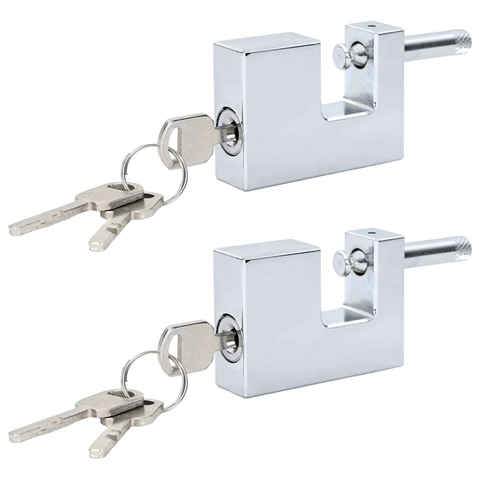 Lucchetto Vidaxxl 2 pz argento 7 x 1,9 x 5 cm ferro