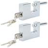 Lucchetto Vidaxxl 2 pz argento 7,8 x 2 x 5 cm ferro