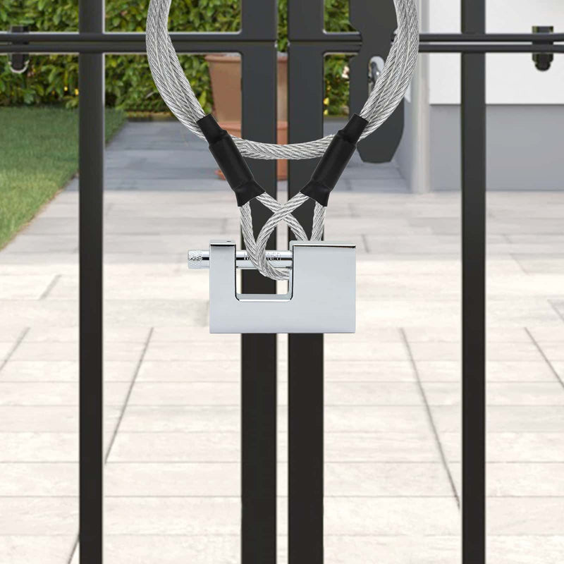 Lucchetto Vidaxxl 6 pz argento 7,8 x 2 x 5 cm ferro
