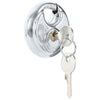 Vidaxl lucchetti a disco con chiavi 12 pezzi argento 6 x 2,3 x 6 cm