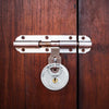 Lucchetti a disco Vidaxl con chiavi 6 pezzi argento 7 x 2,4 x 7 cm