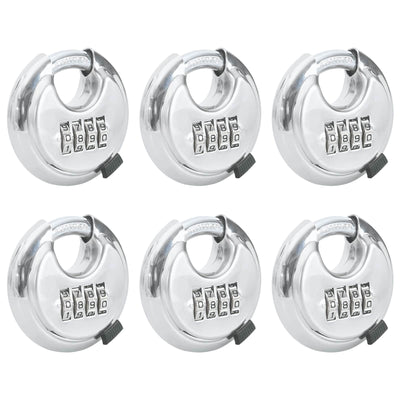 Vidaxl discusloten met sleutels 6 pcs zilver 7 x 2,3 x 7 cm