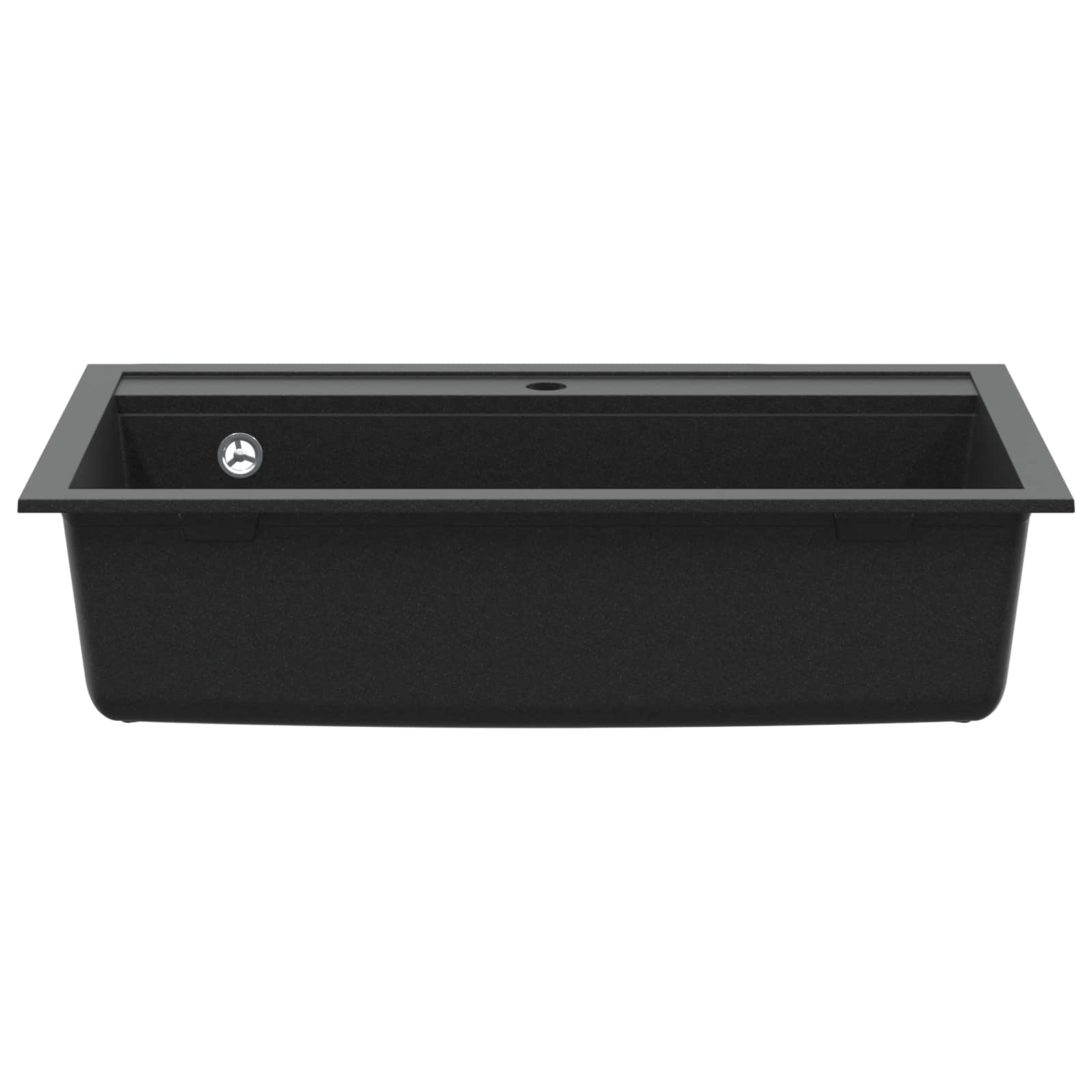 Vidaxl wasbak zwart 795 x 505 mm graniet